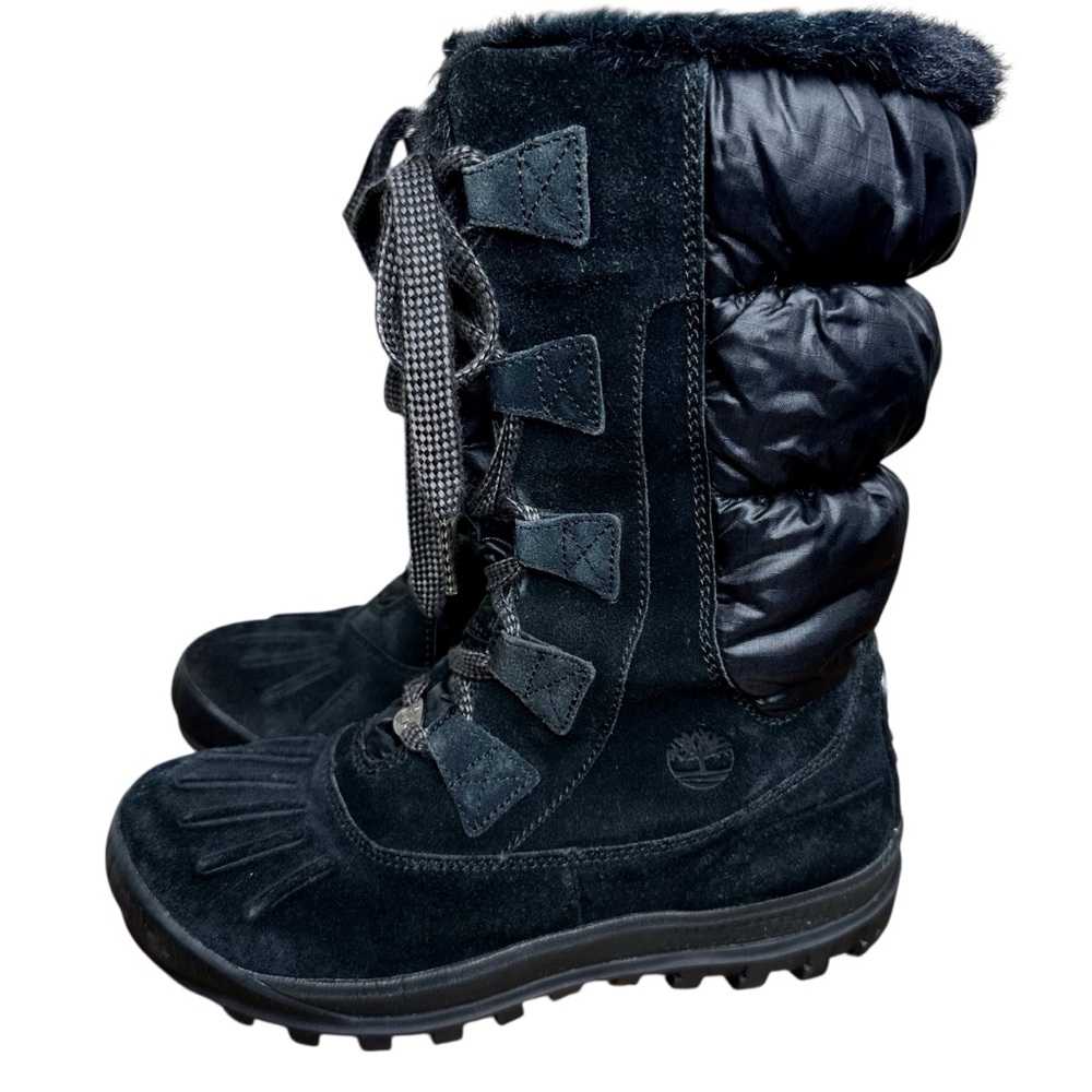 Timberland Women's EarthKeepers Mt Holly Winter Snow Duck Boots Black Suede 8.5 - Picture 15 of 15